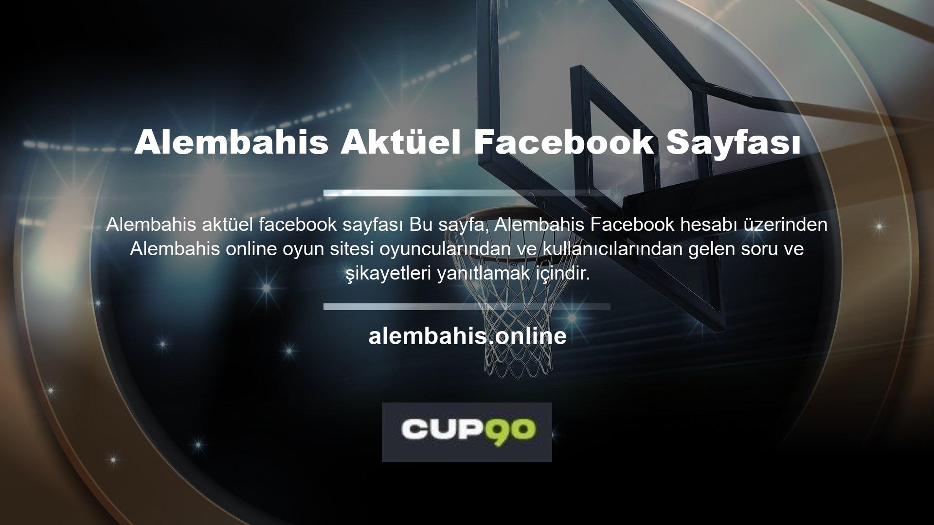 Güncel Alembahis Facebook Sayfası Ülkemizde faaliyet gösteren tüm bahis siteleri gibi Alembahis online bahis siteleri de zaman zaman kesintilere ve site kapanmalarına maruz kalmaktadır