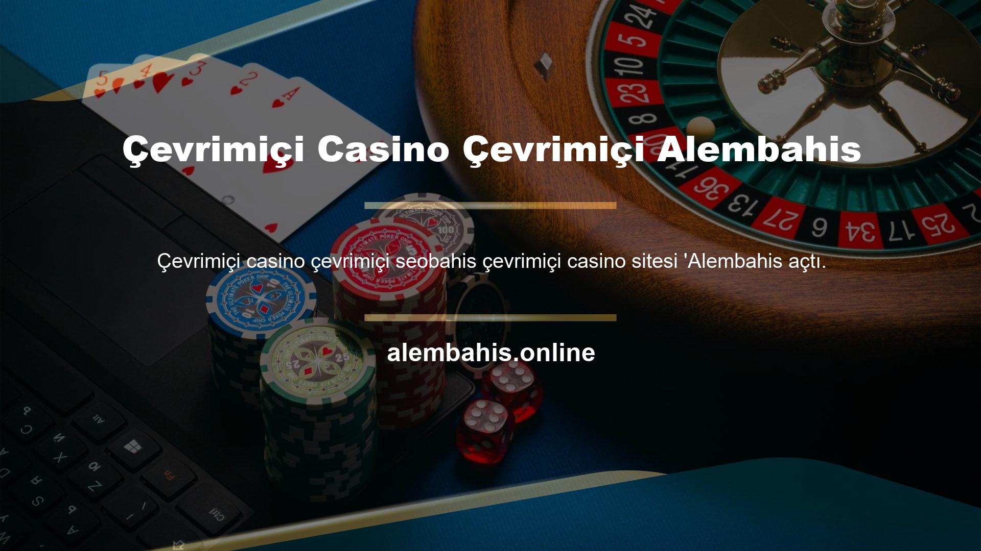 Casino oyunları sitenin kapsadığı başlıca kategoriler arasındadır